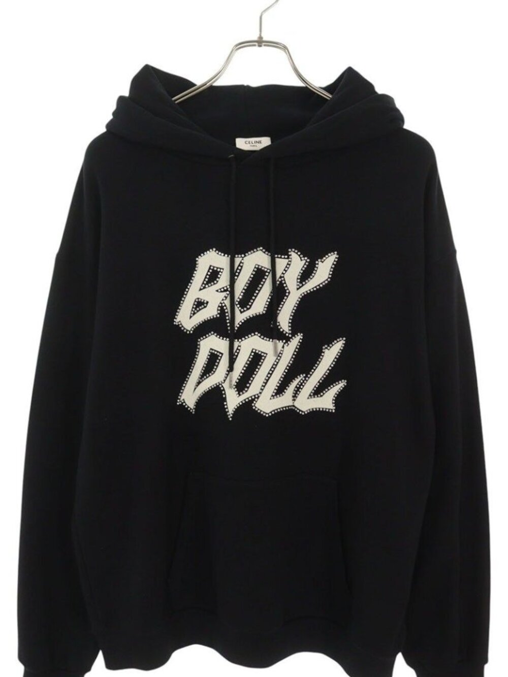 Celine Boy Doll Studded Logo Hoodie XL